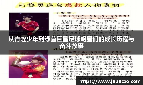 从青涩少年到绿茵巨星足球明星们的成长历程与奋斗故事